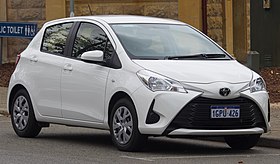 2018 Toyota Yaris (NCP130R) Ascent 5-door hatchback (2018-10-01) 01.jpg